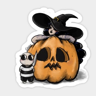 Pumpkin carving Sticker